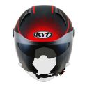 Casco Jet Kyt D-city Colorful Matt Red