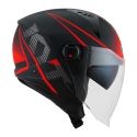Casco Jet Kyt D-city Colorful Matt Red