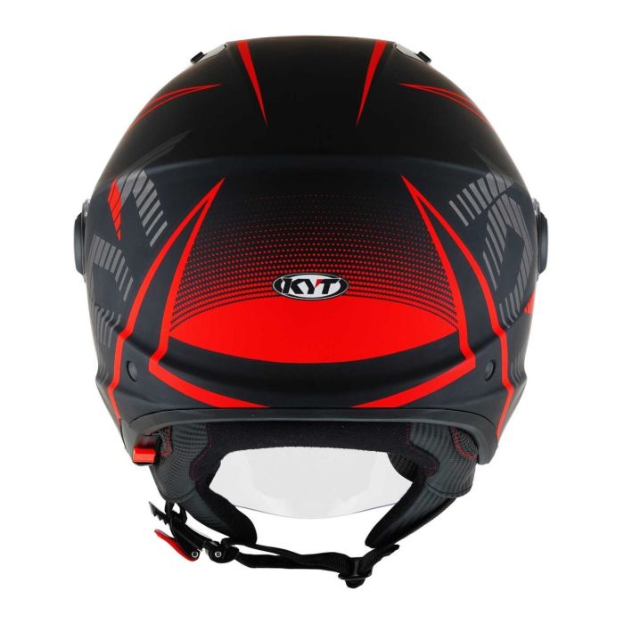 Casco Jet Kyt D-city Colorful Matt Red