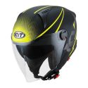 Casco Jet Kyt D-city Colorful Yellow