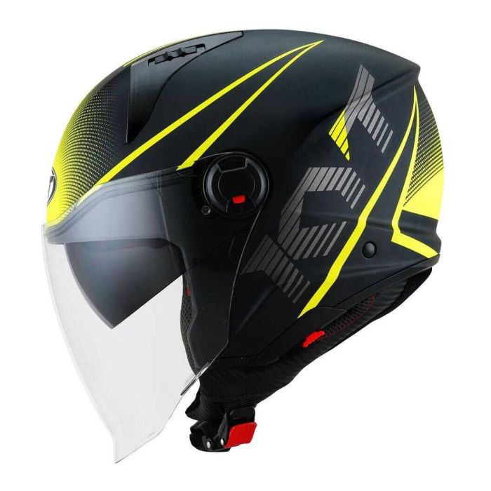 Casco Jet Kyt D-city Colorful Yellow
