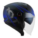 Casco Jet Kyt D-city Colorful Matt Blue