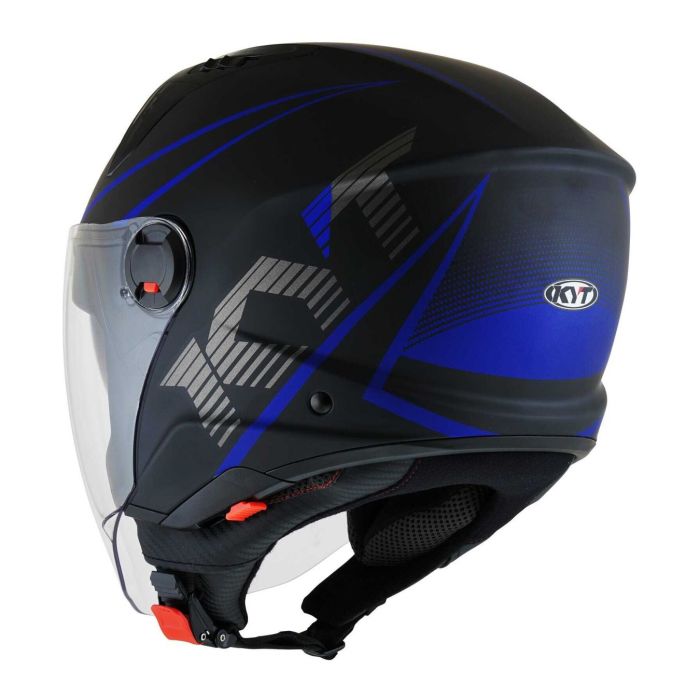 Casco Jet Kyt D-city Colorful Matt Blue