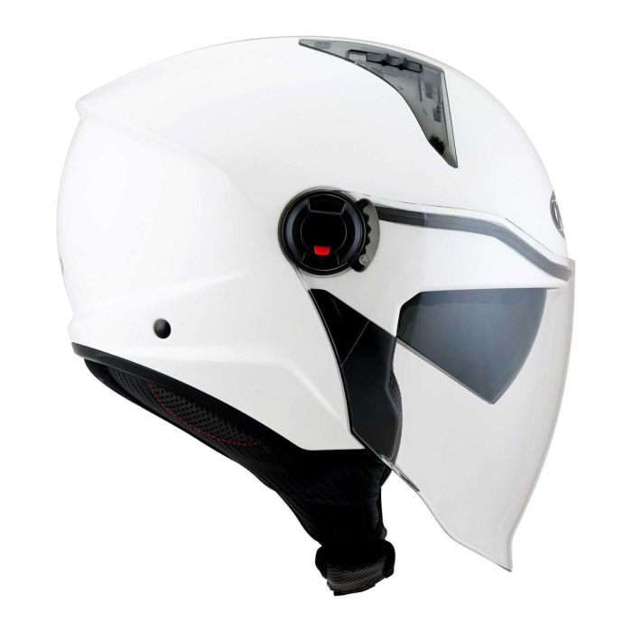 Casco Jet Kyt D-city Plain White