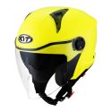 Casco Jet Kyt D-city Plain Yellow Fluo