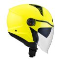 Casco Jet Kyt D-city Plain Yellow Fluo