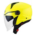 Casco Jet Kyt D-city Plain Yellow Fluo
