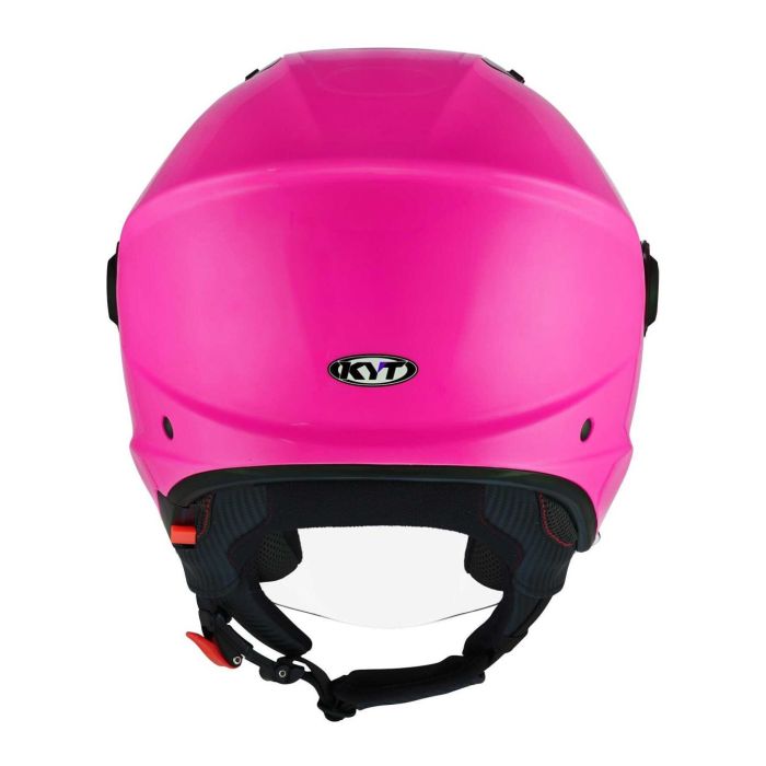 Casco Jet Kyt D-city Plain Fuxia Fluo