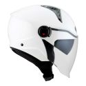 Casco Jet Kyt D-city Plain Crystal White Matt