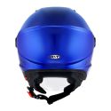 Casco Jet Kyt D-city Plain Blue Metal