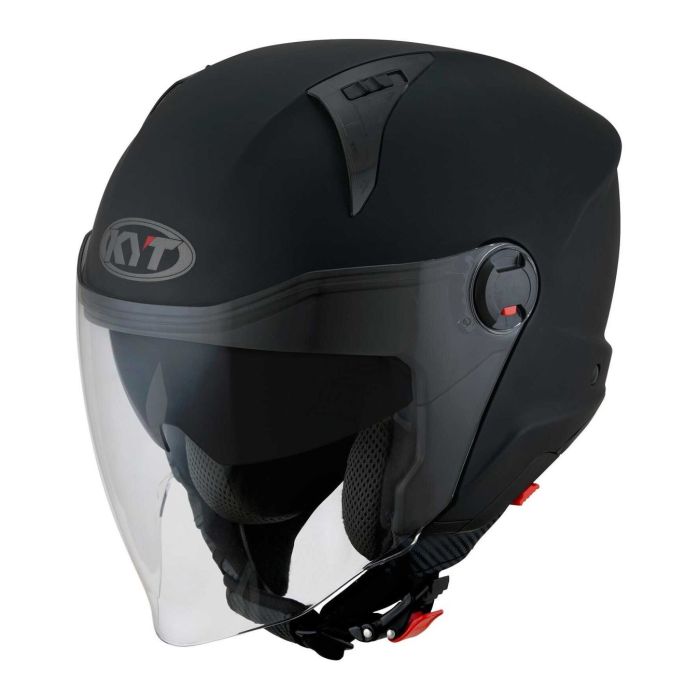 Casco Jet Kyt D-city Plain Matt Black