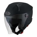 Casco Jet Kyt D-city Plain Matt Black