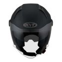 Casco Jet Kyt D-city Plain Matt Black