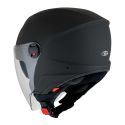 Casco Jet Kyt D-city Plain Matt Black