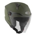 Casco Jet Kyt D-city Plain Matt Army Green