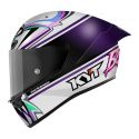 Casco Integrale Kyt Kx-1 Race Gp Replica Bastianini Fim 2024 White/violet