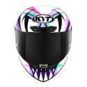 Casco Integrale Kyt Kx-1 Race Gp Replica Bastianini Fim 2024 White/violet