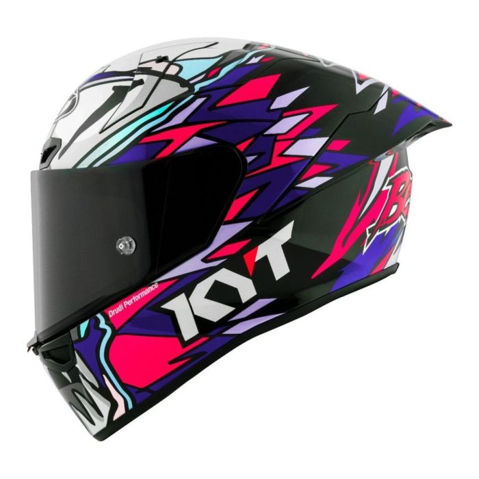 Casco Integrale Kyt Kx-1 Race Gp Replica Bastianini Fim 2024 White/pink