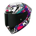 Casco Integrale Kyt Kx-1 Race Gp Replica Bastianini Fim 2024 White/pink