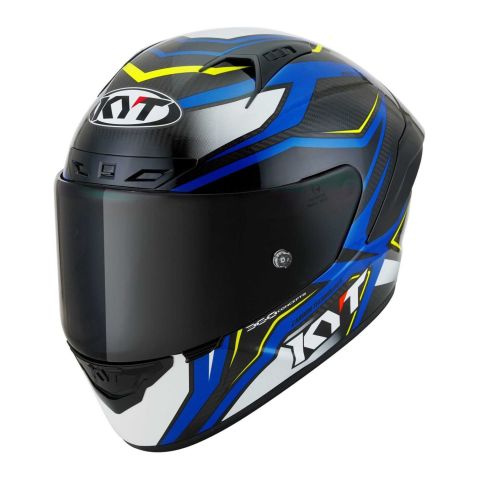 Casco Integrale Kyt Nz-race Carbon Stride Blue/whit