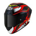 Casco Integrale Kyt Nz-race Carbon Stride Red/white