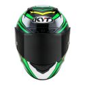 Casco Integrale Kyt Nz-race Carbon Stride Green Fluo/white