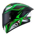 Casco Integrale Kyt Nz-race Carbon Stride Green Fluo/white