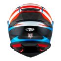 Casco Integrale Kyt R2r Straight Light Blue/red