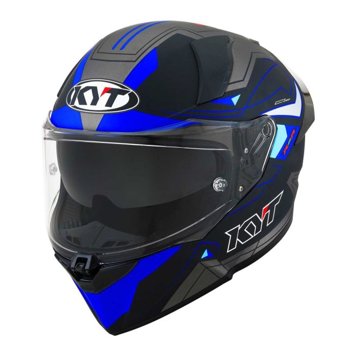 Casco Integrale Kyt R2r Led Matt Black/blue