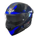 Casco Integrale Kyt R2r Led Matt Black/blue