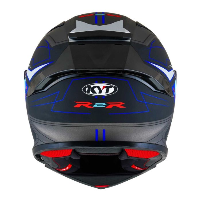 Casco Integrale Kyt R2r Led Matt Black/blue
