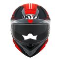Casco Integrale Kyt R2r Led Matt Black/red
