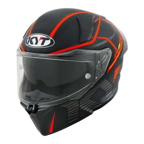 Casco Integrale Kyt R2r Concept Matt Black/red
