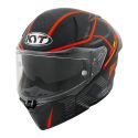 Casco Integrale Kyt R2r Concept Matt Black/red