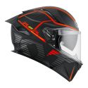 Casco Integrale Kyt R2r Concept Matt Black/red
