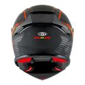 Casco Integrale Kyt R2r Concept Matt Black/red