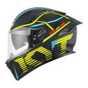 Casco Integrale Kyt R2r Concept Matt Black/yellow