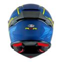 Casco Integrale Kyt R2r Concept Matt Blue/yellow