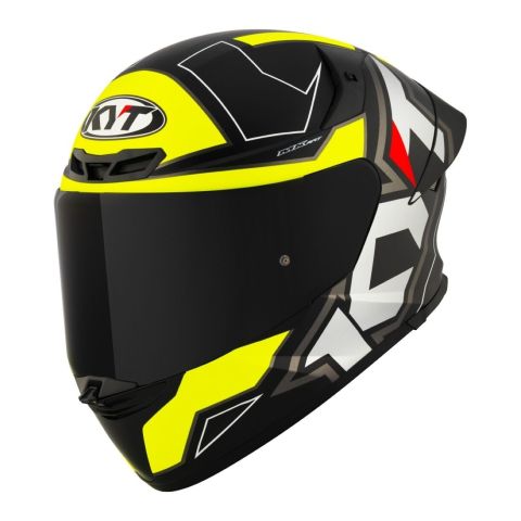Casco Integrale Kyt Tt-revo Electron Matt Black/ylw