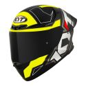 Casco Integrale Kyt Tt-revo Electron Matt Black/ylw