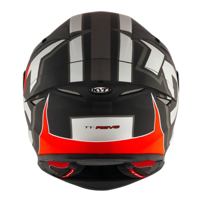 Casco Integrale Kyt Tt-revo Electron Matt Grey/red