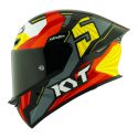 Casco Integrale Kyt Tt-revo Flux Red/yellow