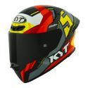 Casco Integrale Kyt Tt-revo Flux Red/yellow