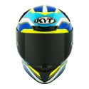 Casco Integrale Kyt Tt-revo Grand Prix White/light Blue