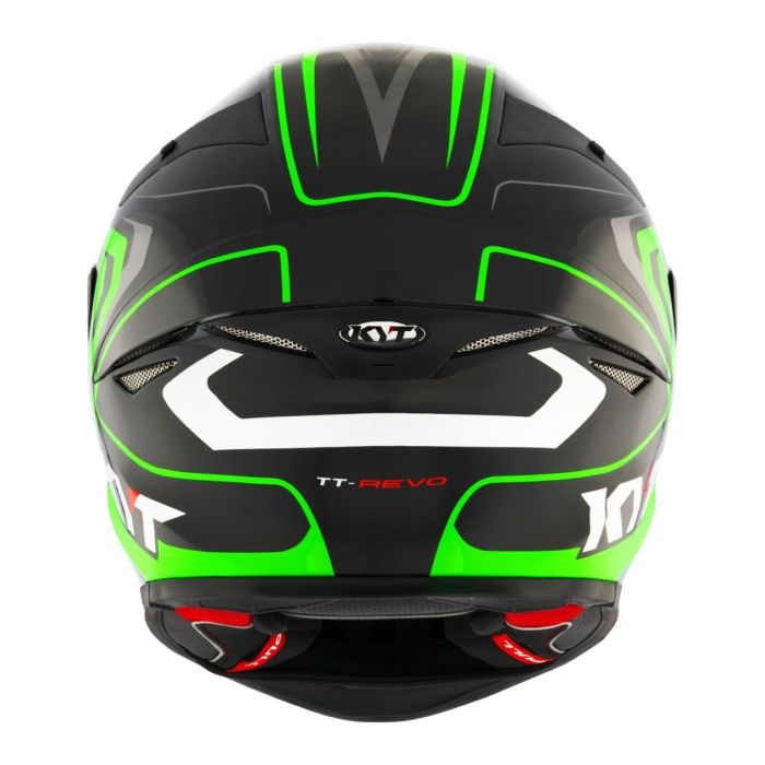 Casco Integrale Kyt Tt-revo Overtech Green Fluo/white