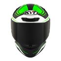 Casco Integrale Kyt Tt-revo Overtech Green Fluo/white