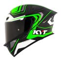 Casco Integrale Kyt Tt-revo Overtech Green Fluo/white