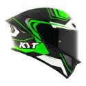 Casco Integrale Kyt Tt-revo Overtech Green Fluo/white