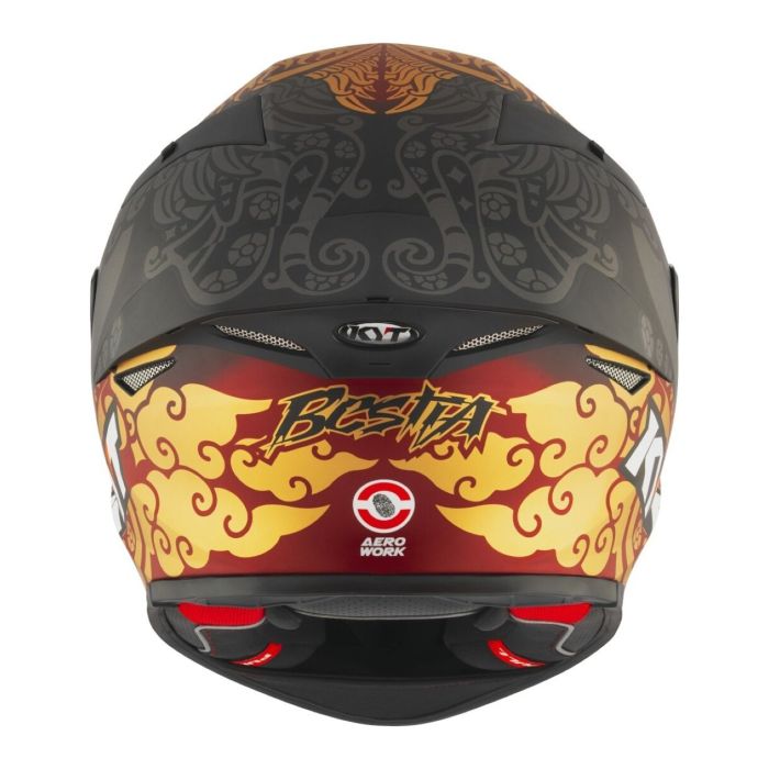Casco Integrale Kyt Tt-revo Replica Enea Indonesia 2023 Gold