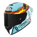 Casco Integrale Kyt Tt-revo Replica Leopard Spainard Light Blue